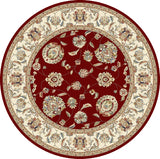 Dynamic Rugs Ancient Garden 57365 Red / Ivory Rugs - Round