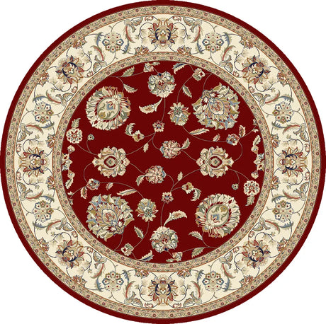 Dynamic Rugs Ancient Garden 57365 Red / Ivory Rugs - Round