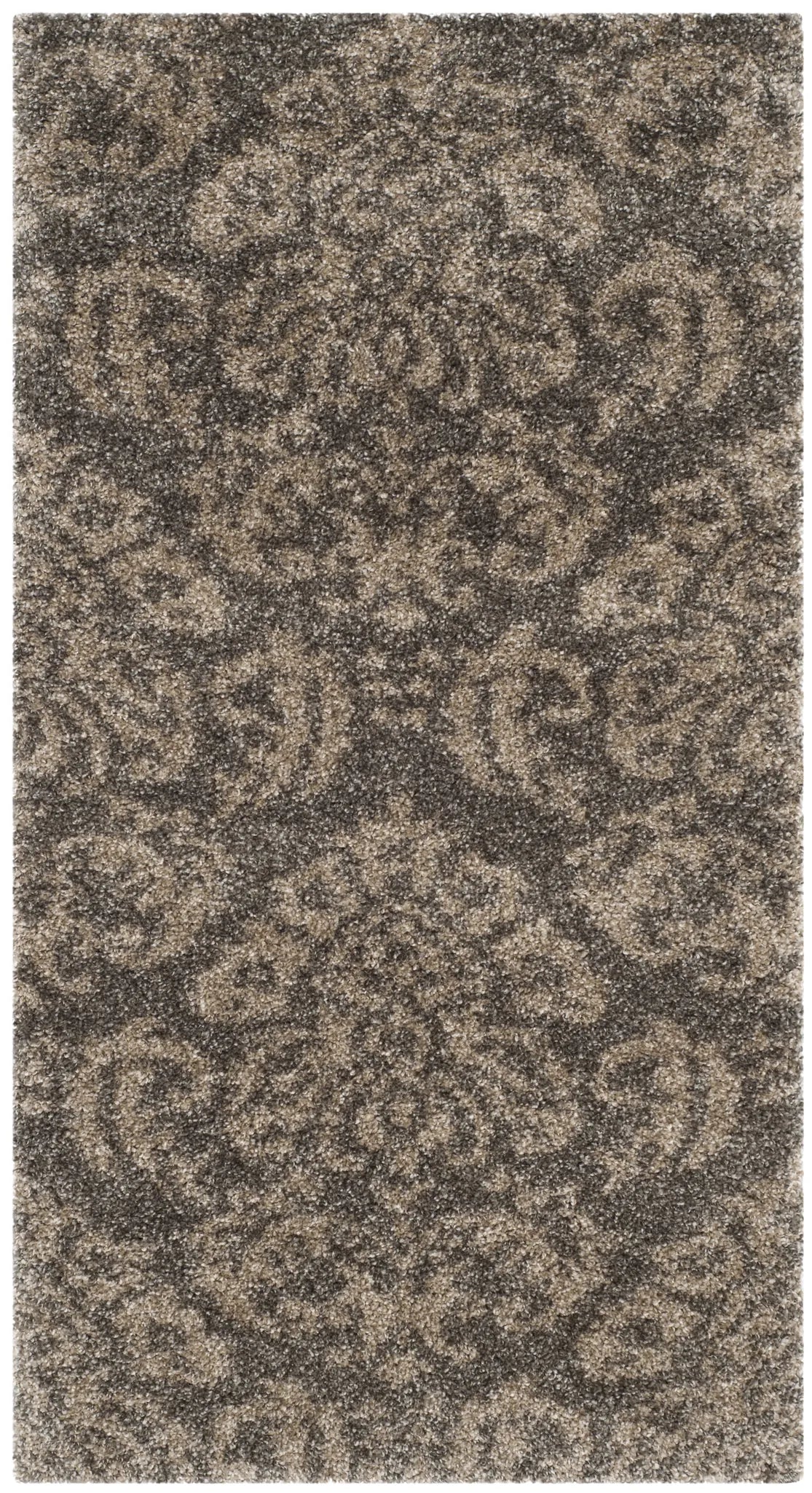 Safavieh Florida Shag 2'-3" x 4'-0" Rug in Smoke / Beige