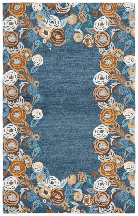 Safavieh Chelsea 4'-0" x 6'-0" Rug in Blue / Ivory