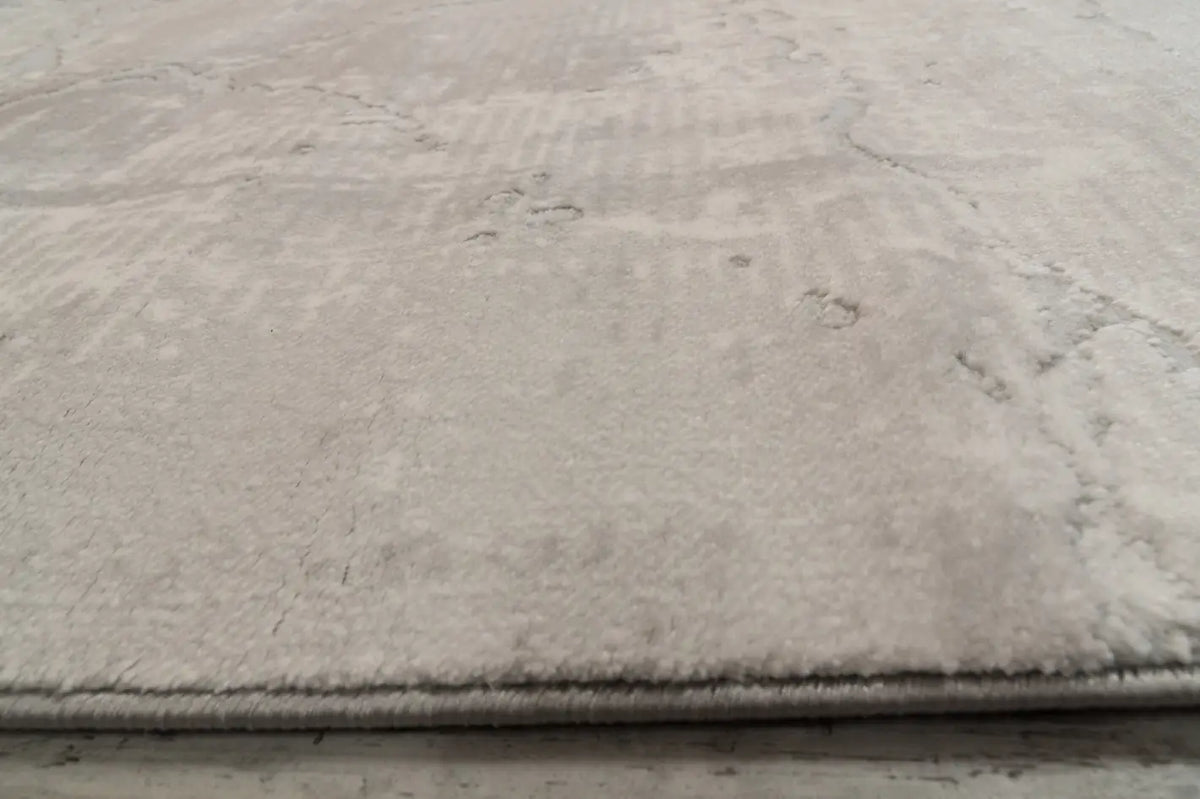 Dynamic Rugs Lazer 12676 Power Loomed Modern Light Grey Rug - Pile