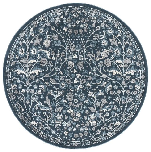 Safavieh Cameron 6'-7" x 6'-7" Rug in Blue / Ivory