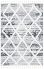 Safavieh Moroccan Tassel Shag 4'-0" x 6'-0" Rug in Grey / Ivory