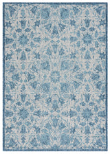 Safavieh Courtyard 5'-3" x 7'-7" Rug in Grey / Navy