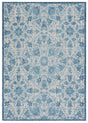 Safavieh Courtyard 5'-3" x 7'-7" Rug in Grey / Navy