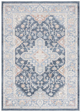 Safavieh Blair Washable 4'-0" x 6'-0" Rug in Navy / Blue
