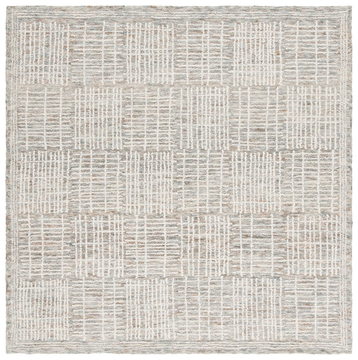Safavieh Abstract 6'-0" x 6'-0" Rug in Brown / Ivory