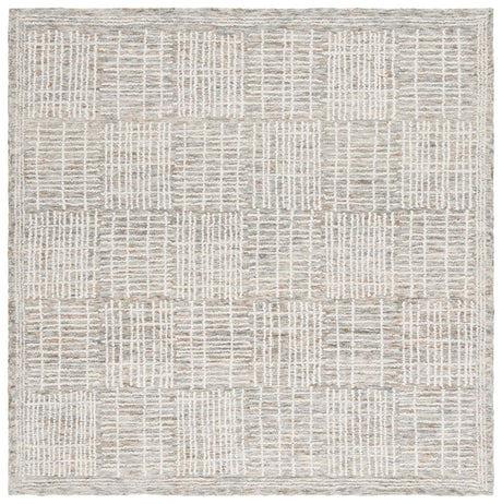 Safavieh Abstract 6'-0" x 6'-0" Rug in Brown / Ivory