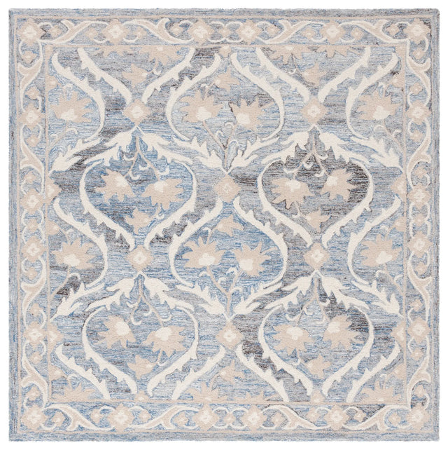 Safavieh Blossom 6'-0" x 6'-0" Rug in Blue / Ivory