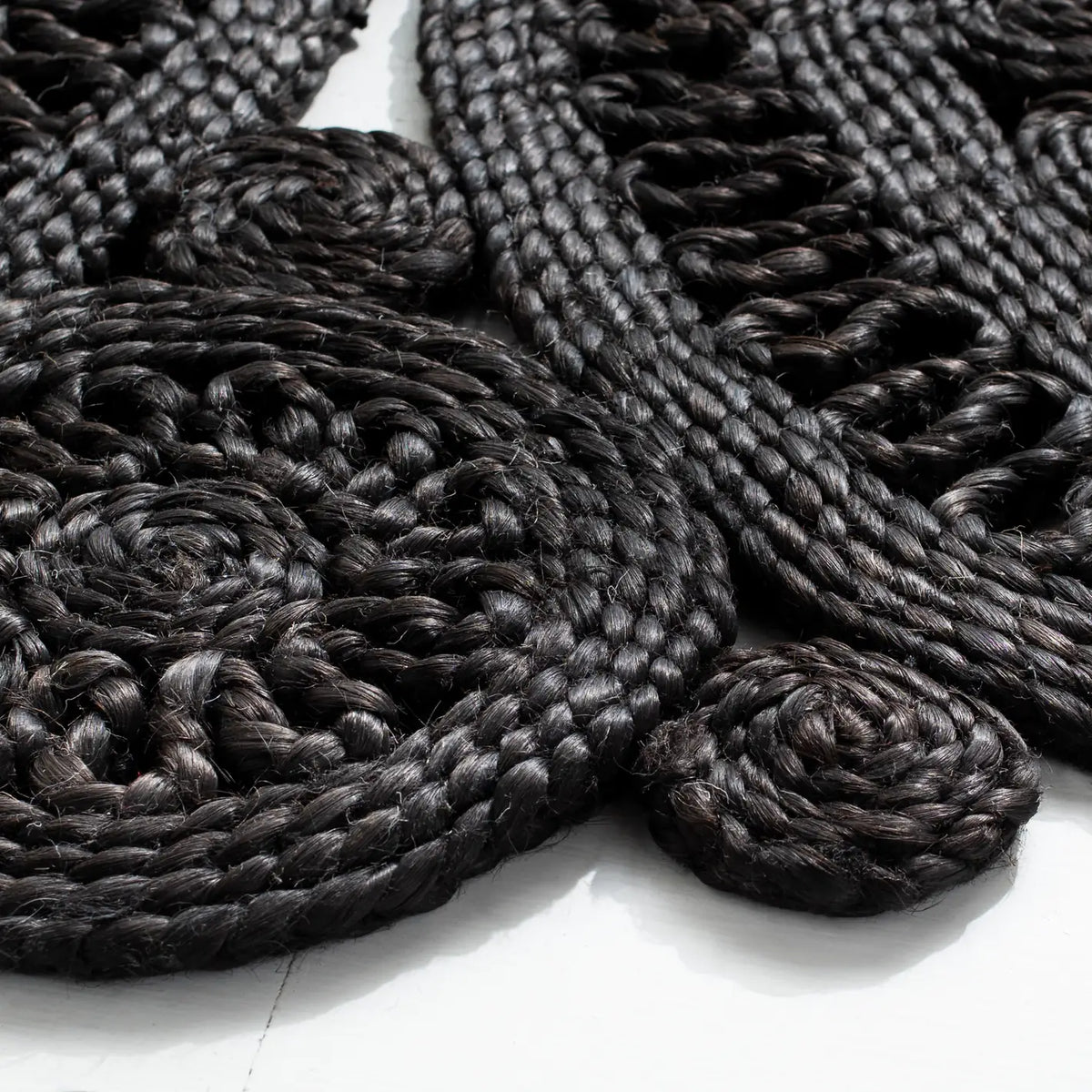 Safavieh Natural Fiber 5'-0" x 5'-0" Rug in Black