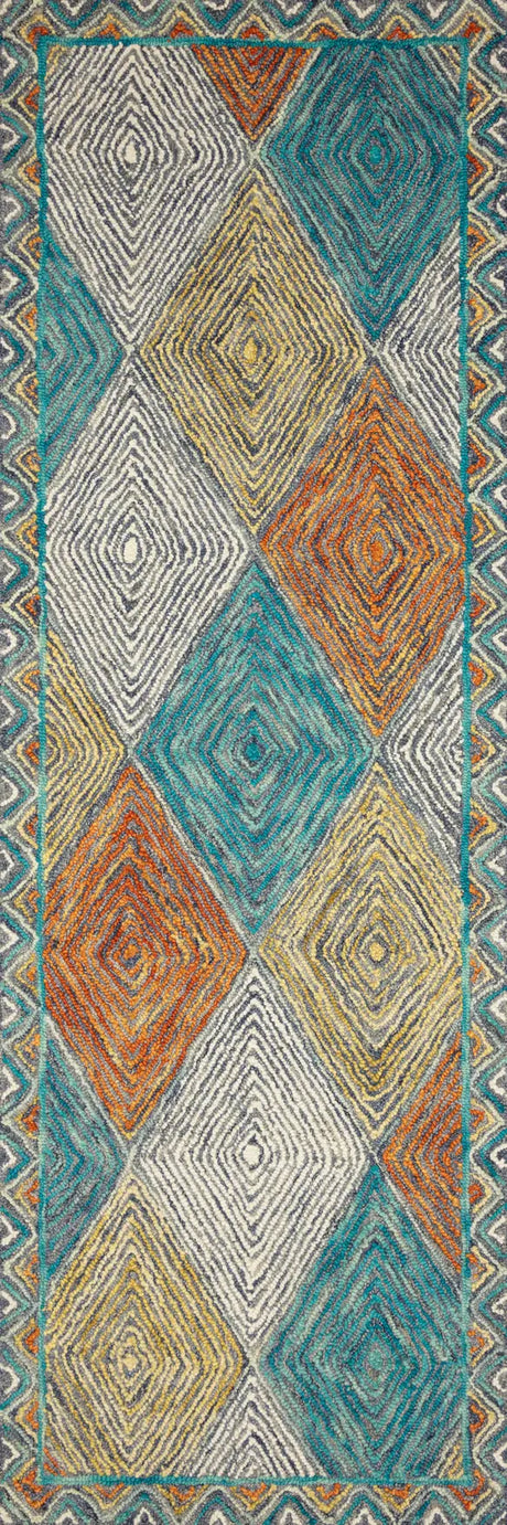 Loloi Spectrum Spe-02 Sunset/Ocean Rugs - runner flat