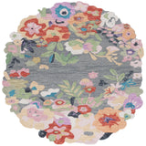 Safavieh Jardin 6'-0" x 6'-0" Rug in Grey / Pink