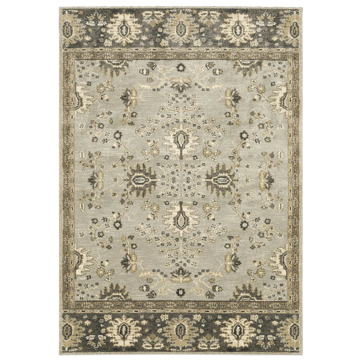 Oriental Weavers Sphinx Florence 4928C Blue/ Brown Rugs - main flat