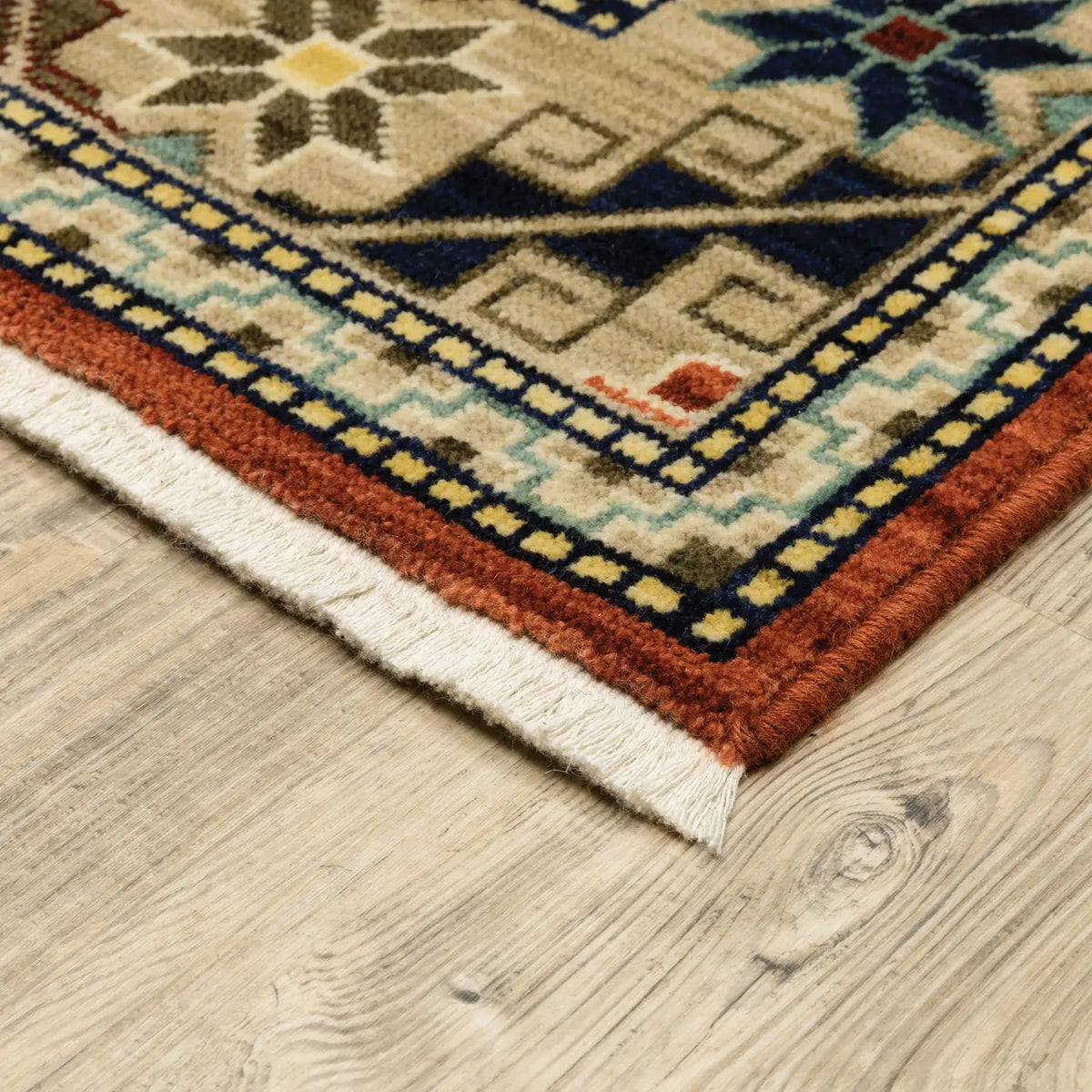 Oriental Weavers Sphinx Lilihan 5504P Red/ Multi Rugs - corner detail