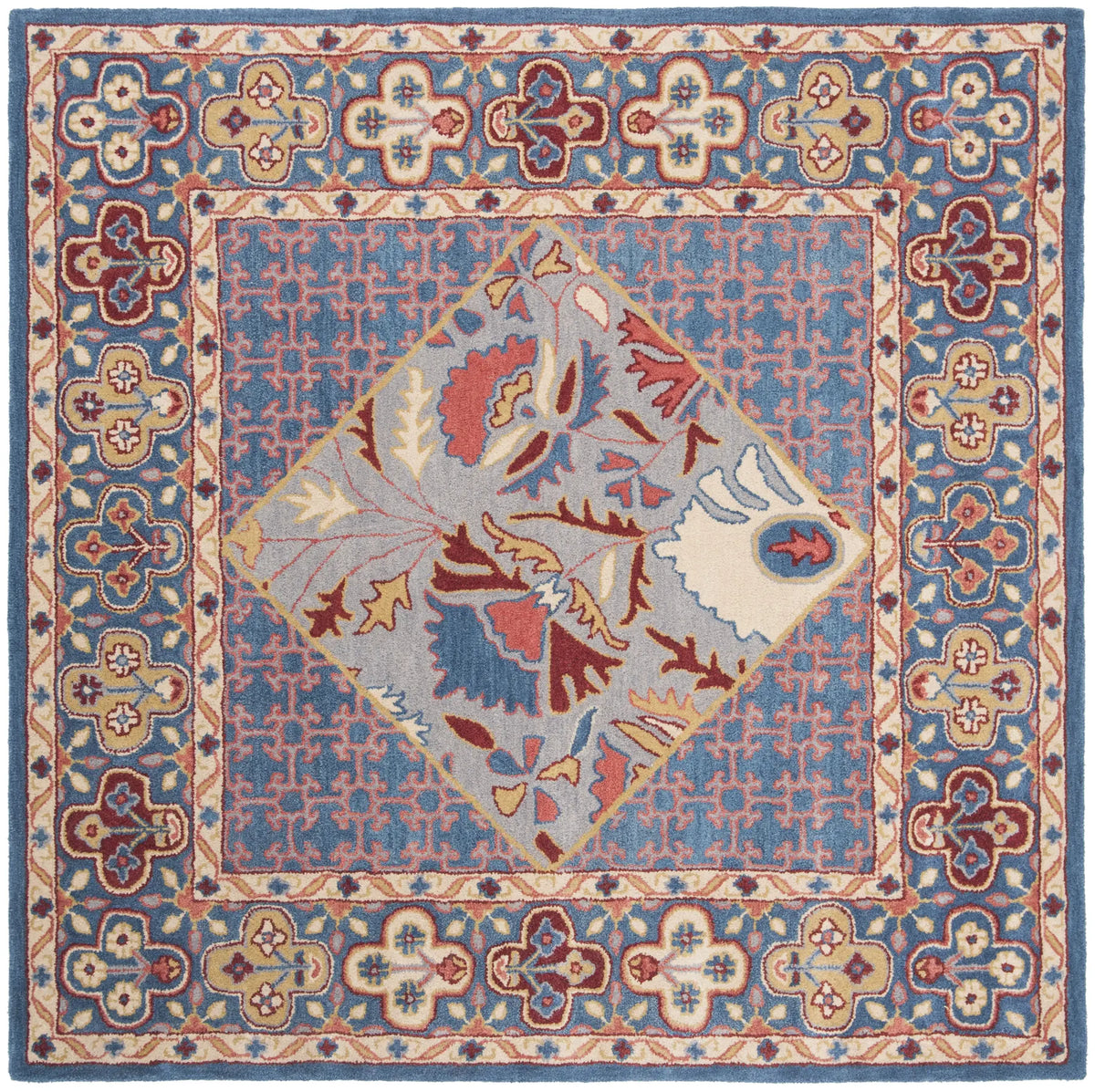 Safavieh Antiquity 6'-0" x 6'-0" Rug in Blue / Red