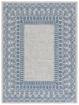 Safavieh Courtyard 5'-3" x 7'-7" Rug in Grey / Navy