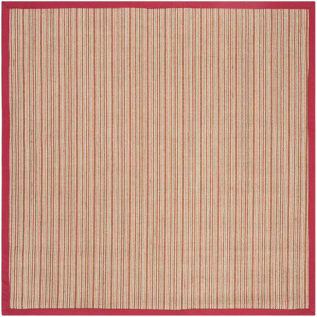 Safavieh Natural Fiber 6'-0" x 6'-0" Rug in Brown / Red