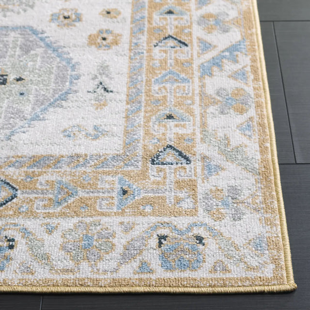 Safavieh Bayside 4'-0" x 6'-0" Rug in Gold / Green