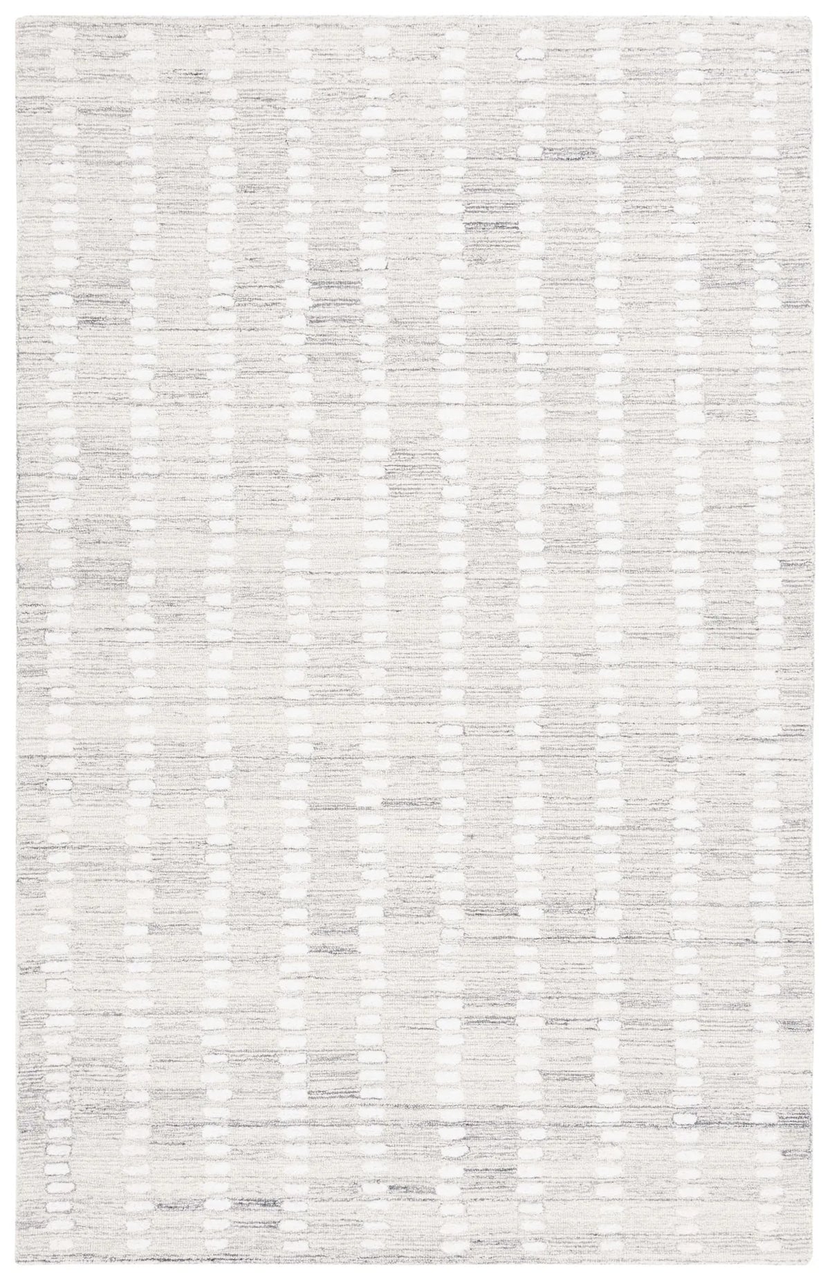 Safavieh Abstract 4'-0" x 6'-0" Rug in Silver / Ivory