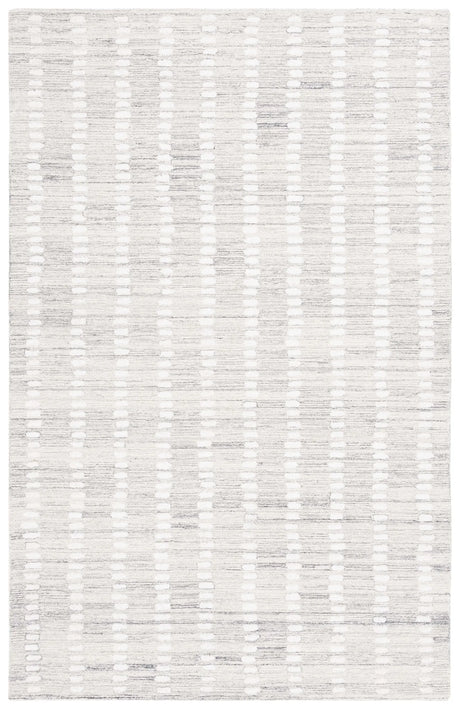 Safavieh Abstract 4'-0" x 6'-0" Rug in Silver / Ivory