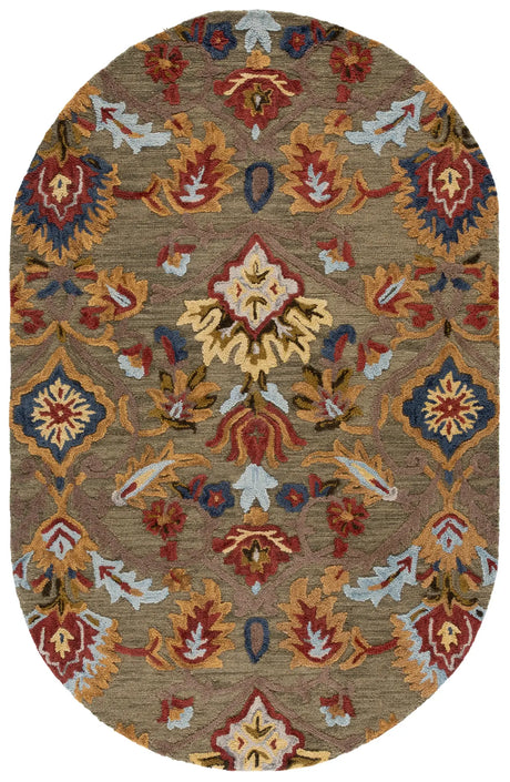 Safavieh Blossom 5'-0" x 8'-0" Rug in Green / Multi