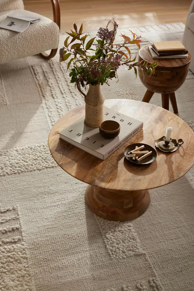 Loloi Manfred Man-01 Ivory/Pebble Rug - closer room scene 1