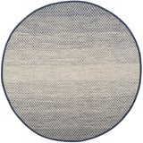 Safavieh Montauk 6'-0" x 6'-0" Rug in Navy / Ivory