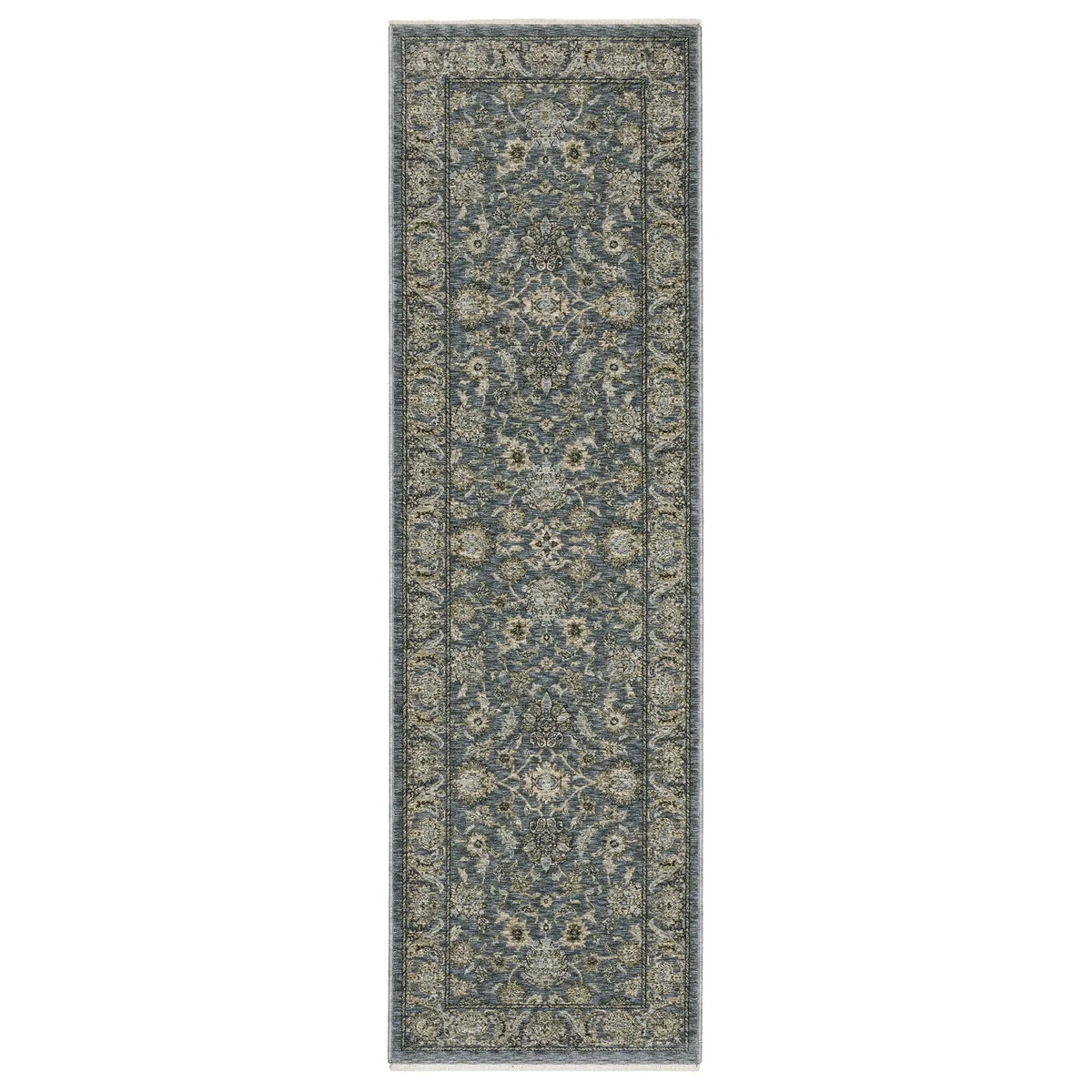 Oriental Weavers Sphinx Aberdeen 070H1 Blue/ Beige Rug - runner