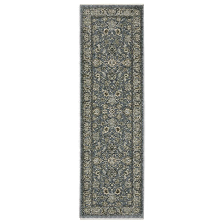 Oriental Weavers Sphinx Aberdeen 070H1 Blue/ Beige Rug - runner