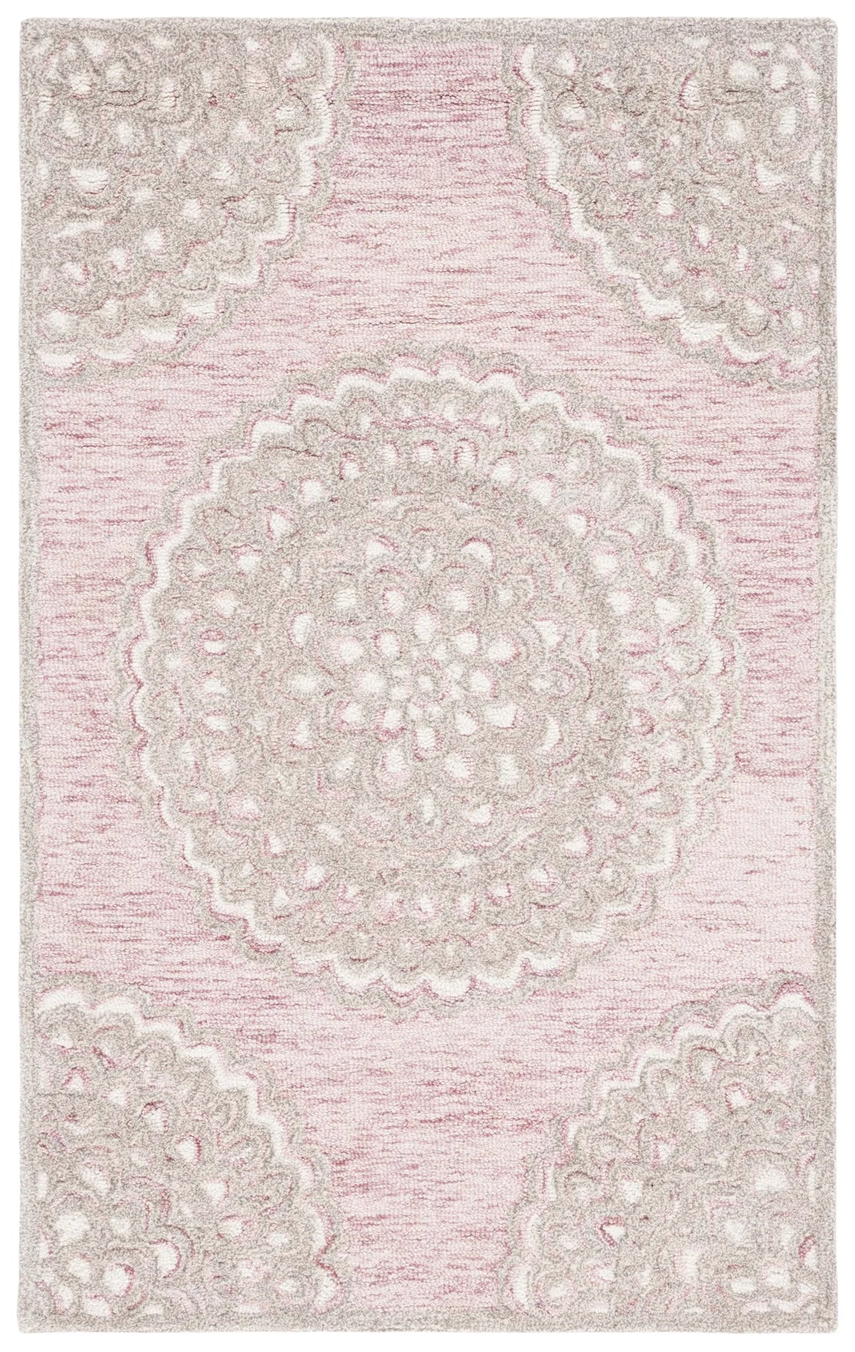 Safavieh Metro 3'-0" x 5'-0" Rug in Dark Pink / Ivory