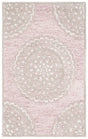 Safavieh Metro 3'-0" x 5'-0" Rug in Dark Pink / Ivory
