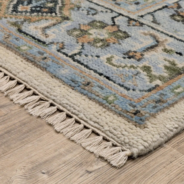 Oriental Weavers Sphinx MAJORCA MAJ01 Ivory Floral Rugs - corner detail