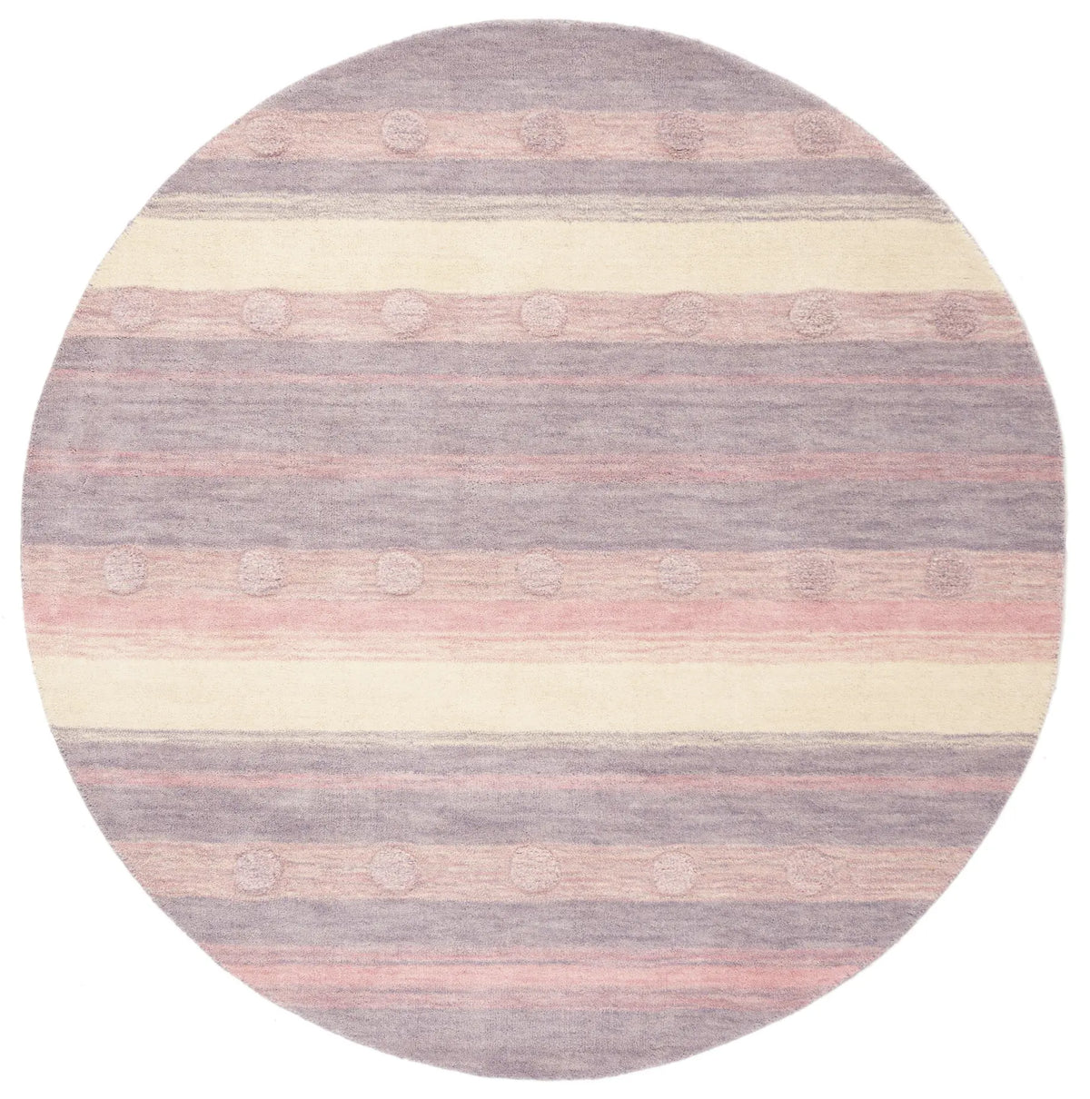 Safavieh Safavieh Kids 5'-0" x 5'-0" Rug in Light Purple / Ivory