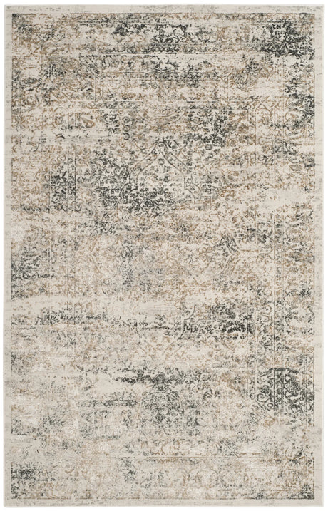 Safavieh Princeton 4'-0" x 6'-0" Rug in Silver / Anthracite