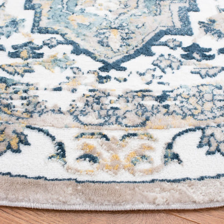 Safavieh Skyler 6'-7" x 6'-7" Rug in Ivory / Navy