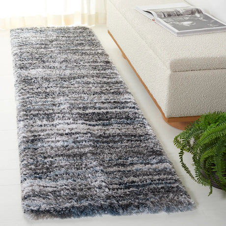 Safavieh Cloud Shag 2'-3" x 8'-0" Rug in Grey / Blue