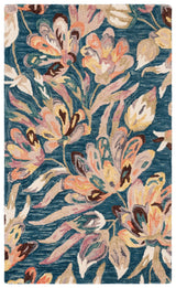 Safavieh Blossom 3'-0" x 5'-0" Rug in Blue / Plum