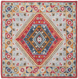 Safavieh Heritage 6'-0" x 6'-0" Rug in Grey / Red
