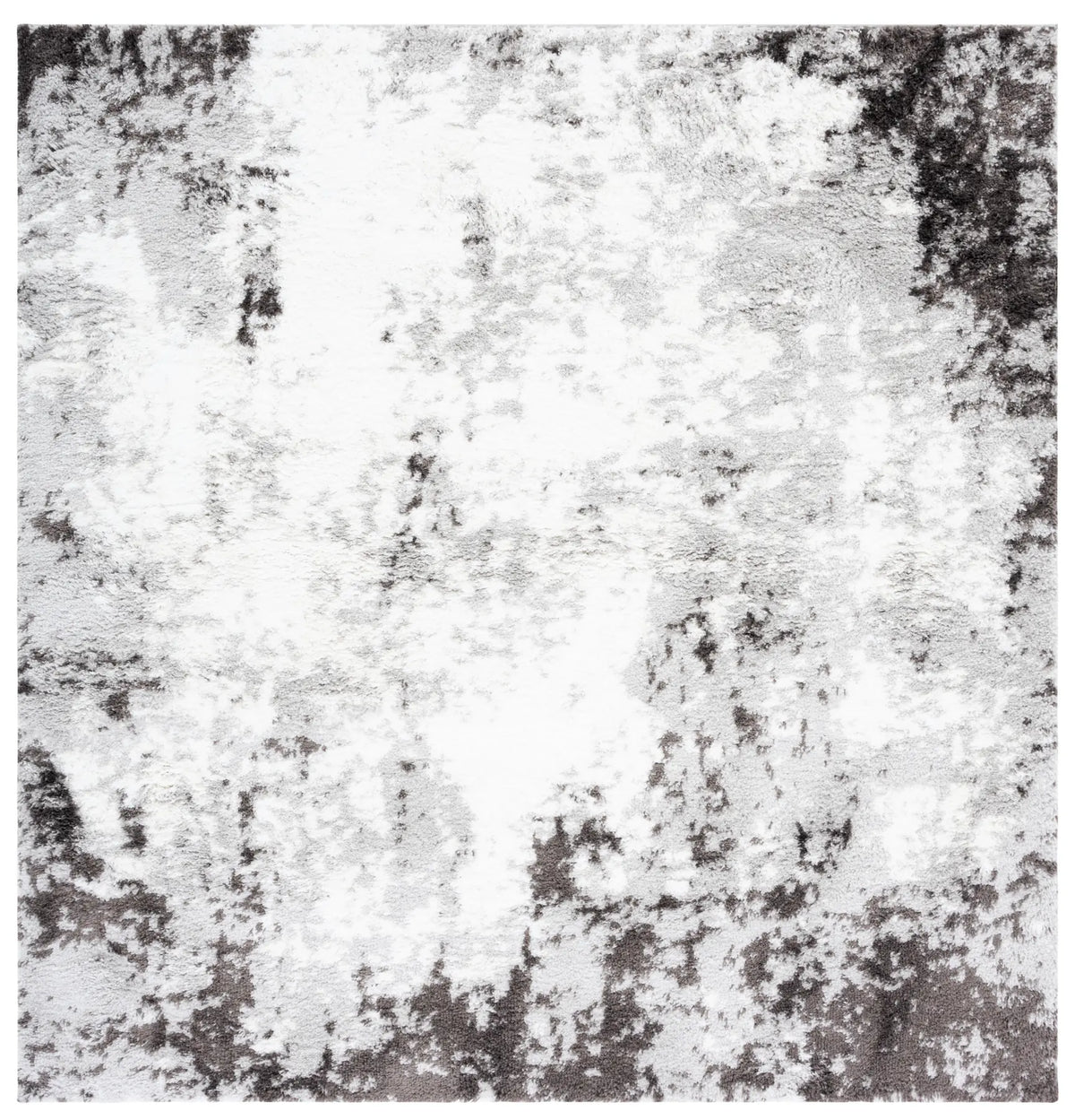 Safavieh Berber Shag 7'-0" x 7'-0" Rug in Grey / Dark Grey