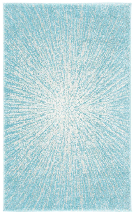 Safavieh Evoke 3'-0" x 5'-0" Rug in Aqua / Ivory