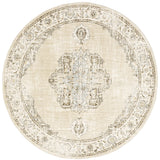 Oriental Weavers Sphinx Andorra 303D Beige / Ivory Rugs - round