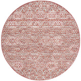 Safavieh Pyramid 6'-7" x 6'-7" Rug in Rust / Ivory Grey
