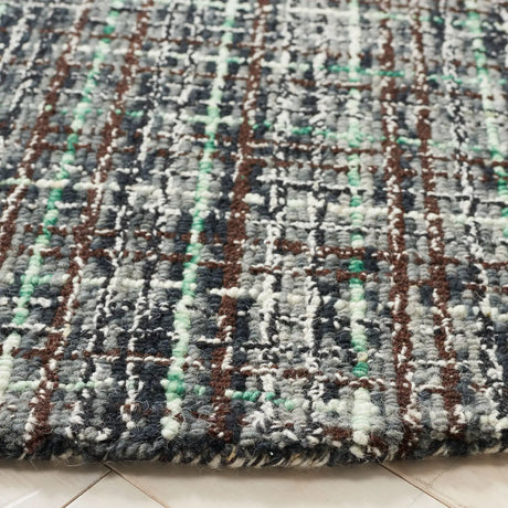 Safavieh Abstract 6'-0" x 6'-0" Rug in Dark Grey / Brown