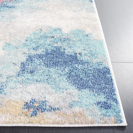 Safavieh Phoenix 500 4'-5" x 6'-5" Rug in Ivory / Blue Rust