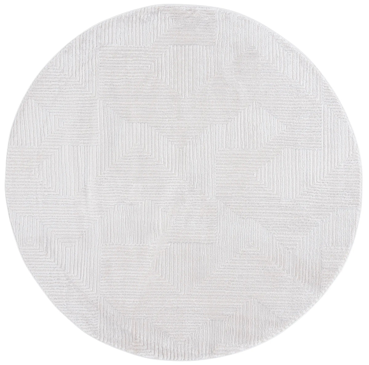 Safavieh Kingston 6'-7" x 6'-7" Rug in Ivory / Light Grey