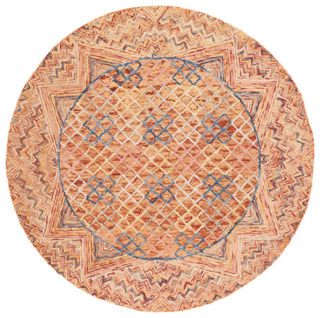 Safavieh Aspen 6'-0" x 6'-0" Rug in Gold / Pink