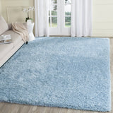 Safavieh Supreme Shag 8'-0" x 10'-0" Rug in Light Blue