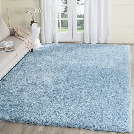 Safavieh Supreme Shag 8'-0" x 10'-0" Rug in Light Blue