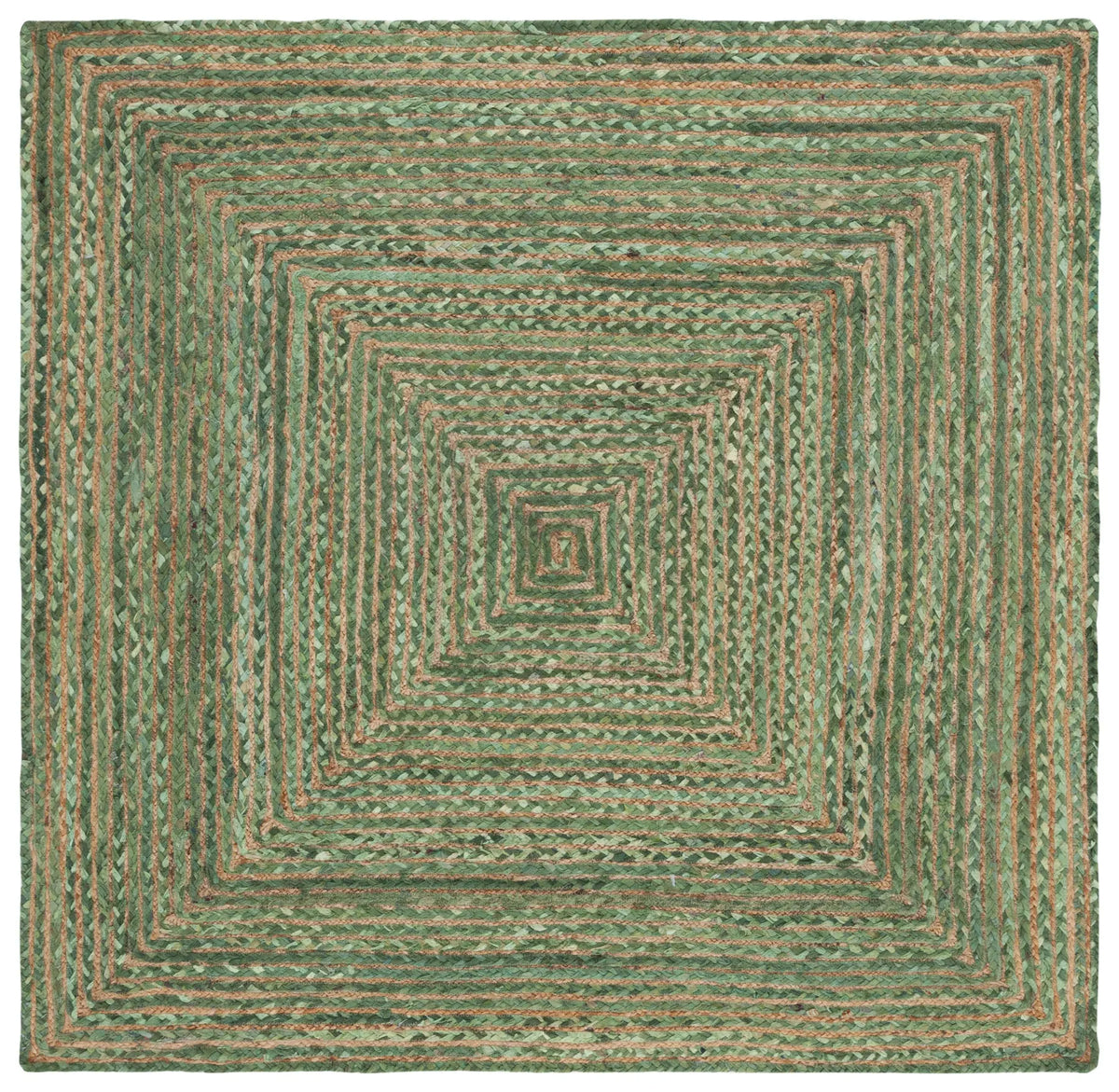 Safavieh Cape Cod 5'-0" x 5'-0" Rug in Green / Natural