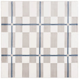 Safavieh Groove 6'-7" x 6'-7" Rug in Ivory / Blue